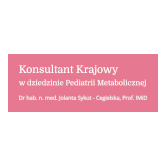 Pediatria Metaboliczna Konsultant Krajowy w dziedzinie Pediatrii Metabolicznej Jolanta Sykut-Cegielska strona logo