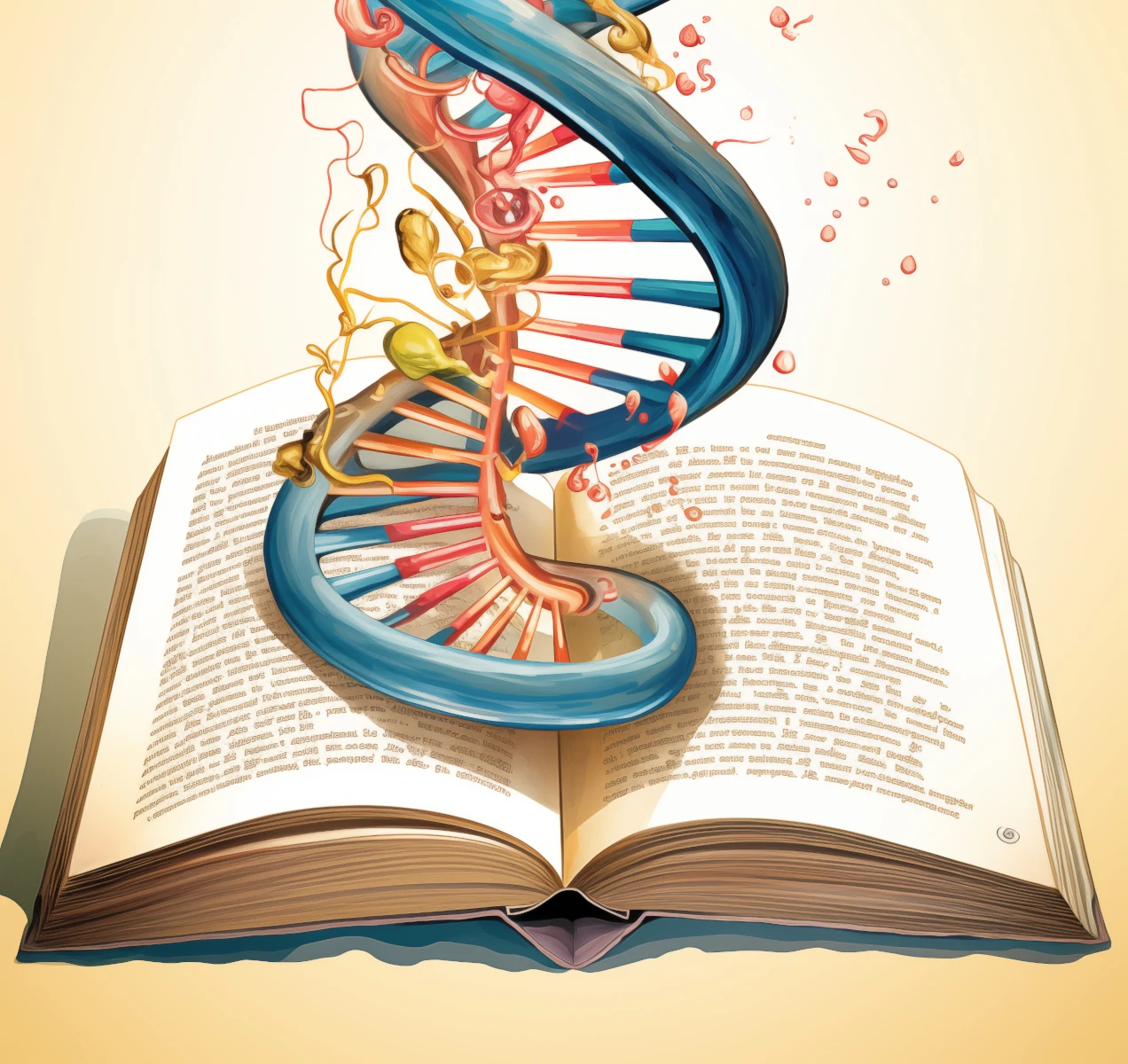 medycyna książka medyczna kod genetyczny genetyka DNA biologia molekularna grafika background part 1 Statut PTWWM